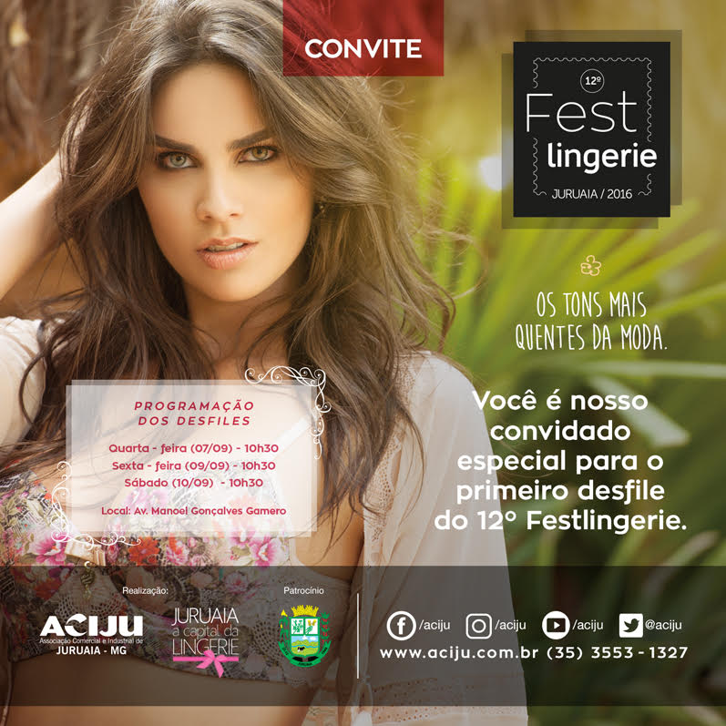 Desfile das novas cole&ccedil;&otilde;es de Lingeries em Juruaia-MG - Promovido pela ACIJU (Associa&ccedil;&atilde;o Comercial e Industrial de Juruaia-MG)