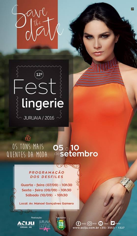 Desfile no 12&ordm; Fest Lingerie em Juruaia-MG