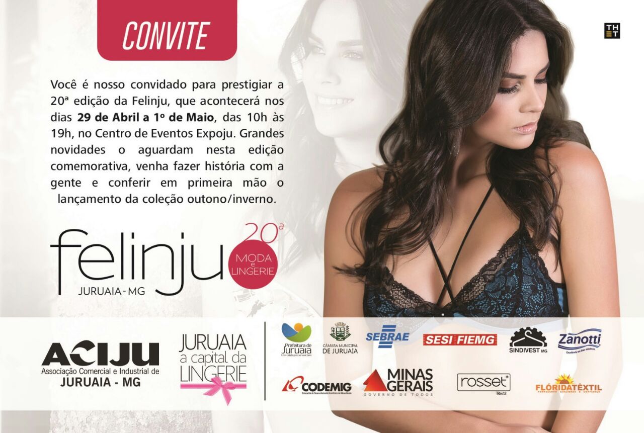 Convite - FELINJU 2017 - Feira de Lingerie de Juruaia-MG