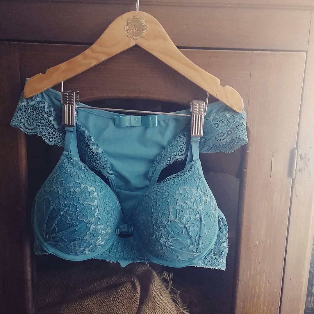 toque de magia moda intima conjunto lingerie azul sucesso facebook