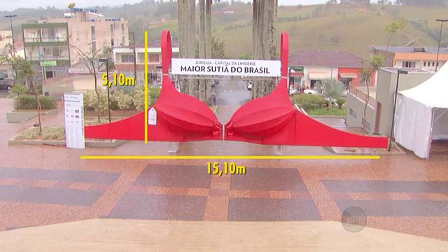 Capital Nacional da Lingerie - Juruaia-MG - Maior suti&atilde; do Brasil